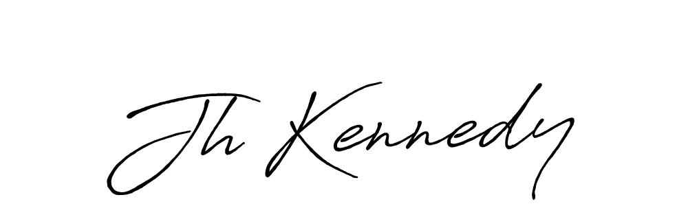 Use a signature maker to create a handwritten signature online. With this signature software, you can design (Antro_Vectra_Bolder) your own signature for name Jh Kennedy. Jh Kennedy signature style 7 images and pictures png