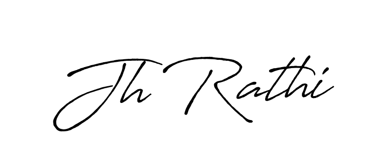 Use a signature maker to create a handwritten signature online. With this signature software, you can design (Antro_Vectra_Bolder) your own signature for name Jh Rathi. Jh Rathi signature style 7 images and pictures png