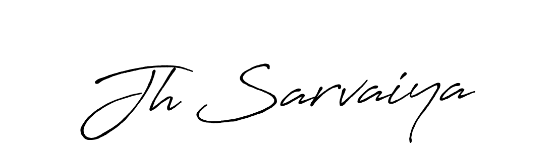 How to make Jh Sarvaiya signature? Antro_Vectra_Bolder is a professional autograph style. Create handwritten signature for Jh Sarvaiya name. Jh Sarvaiya signature style 7 images and pictures png