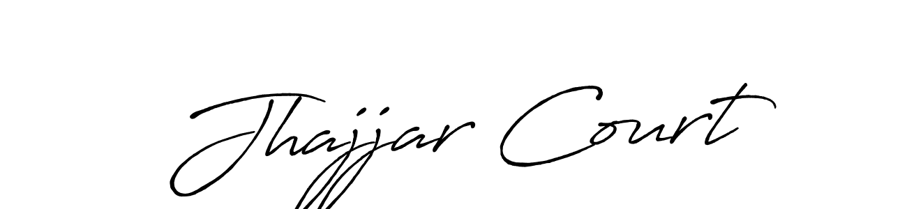 How to make Jhajjar Court signature? Antro_Vectra_Bolder is a professional autograph style. Create handwritten signature for Jhajjar Court name. Jhajjar Court signature style 7 images and pictures png