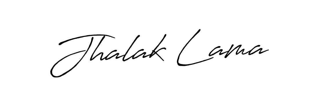 The best way (Antro_Vectra_Bolder) to make a short signature is to pick only two or three words in your name. The name Jhalak Lama include a total of six letters. For converting this name. Jhalak Lama signature style 7 images and pictures png