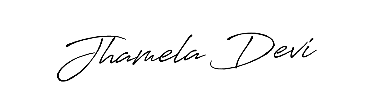 Also we have Jhamela Devi name is the best signature style. Create professional handwritten signature collection using Antro_Vectra_Bolder autograph style. Jhamela Devi signature style 7 images and pictures png
