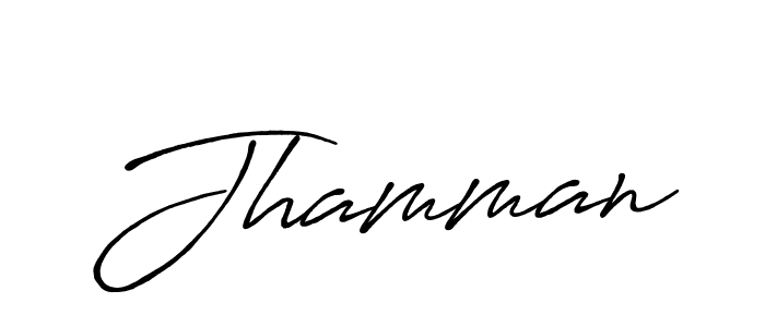 Design your own signature with our free online signature maker. With this signature software, you can create a handwritten (Antro_Vectra_Bolder) signature for name Jhamman. Jhamman signature style 7 images and pictures png