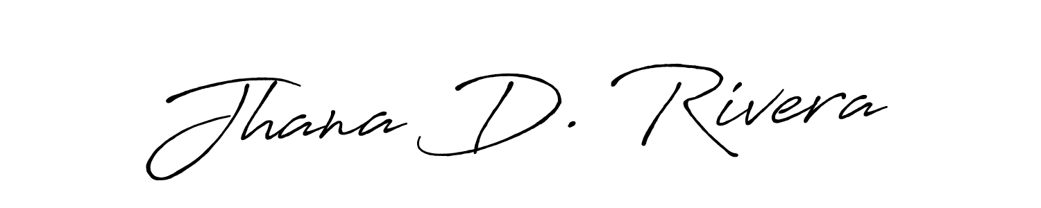 The best way (Antro_Vectra_Bolder) to make a short signature is to pick only two or three words in your name. The name Jhana D. Rivera include a total of six letters. For converting this name. Jhana D. Rivera signature style 7 images and pictures png