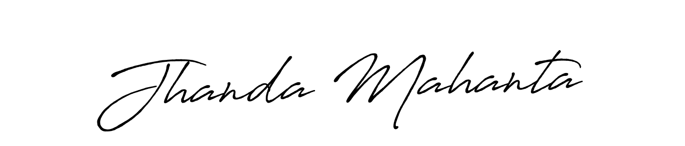 The best way (Antro_Vectra_Bolder) to make a short signature is to pick only two or three words in your name. The name Jhanda Mahanta include a total of six letters. For converting this name. Jhanda Mahanta signature style 7 images and pictures png