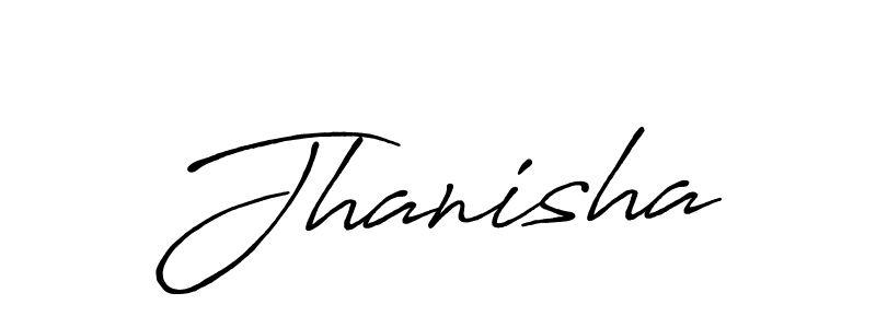 Jhanisha stylish signature style. Best Handwritten Sign (Antro_Vectra_Bolder) for my name. Handwritten Signature Collection Ideas for my name Jhanisha. Jhanisha signature style 7 images and pictures png