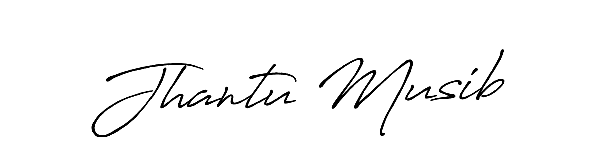 Also You can easily find your signature by using the search form. We will create Jhantu Musib name handwritten signature images for you free of cost using Antro_Vectra_Bolder sign style. Jhantu Musib signature style 7 images and pictures png