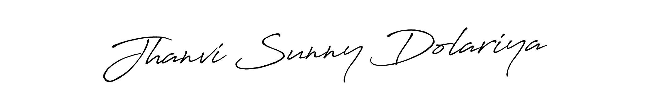 How to Draw Jhanvi Sunny Dolariya signature style? Antro_Vectra_Bolder is a latest design signature styles for name Jhanvi Sunny Dolariya. Jhanvi Sunny Dolariya signature style 7 images and pictures png