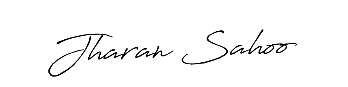 Jharan Sahoo stylish signature style. Best Handwritten Sign (Antro_Vectra_Bolder) for my name. Handwritten Signature Collection Ideas for my name Jharan Sahoo. Jharan Sahoo signature style 7 images and pictures png