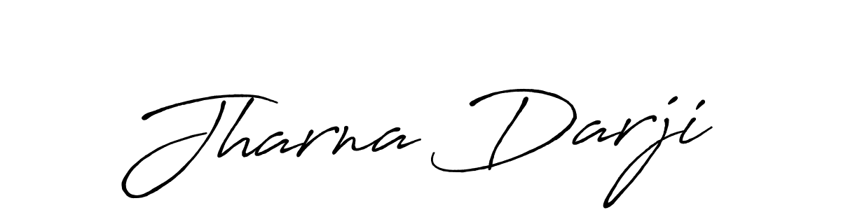 Use a signature maker to create a handwritten signature online. With this signature software, you can design (Antro_Vectra_Bolder) your own signature for name Jharna Darji. Jharna Darji signature style 7 images and pictures png