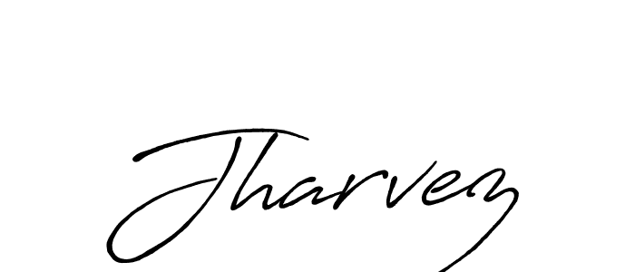 The best way (Antro_Vectra_Bolder) to make a short signature is to pick only two or three words in your name. The name Jharvez include a total of six letters. For converting this name. Jharvez signature style 7 images and pictures png