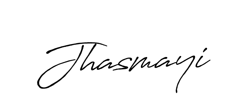 Make a beautiful signature design for name Jhasmayi. With this signature (Antro_Vectra_Bolder) style, you can create a handwritten signature for free. Jhasmayi signature style 7 images and pictures png