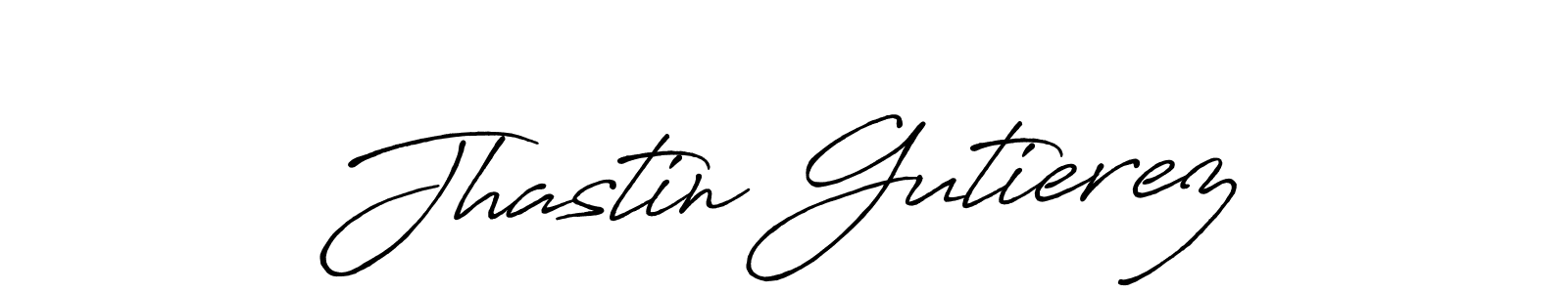 Use a signature maker to create a handwritten signature online. With this signature software, you can design (Antro_Vectra_Bolder) your own signature for name Jhastin Gutierez. Jhastin Gutierez signature style 7 images and pictures png