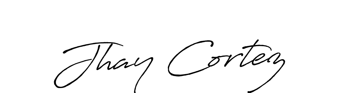 The best way (Antro_Vectra_Bolder) to make a short signature is to pick only two or three words in your name. The name Jhay Cortez include a total of six letters. For converting this name. Jhay Cortez signature style 7 images and pictures png