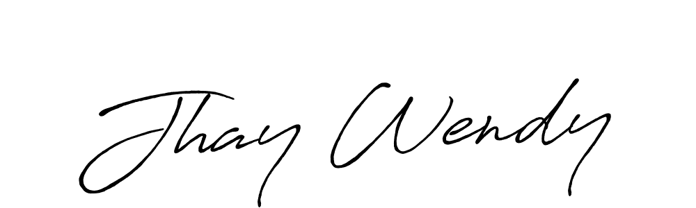 Similarly Antro_Vectra_Bolder is the best handwritten signature design. Signature creator online .You can use it as an online autograph creator for name Jhay Wendy. Jhay Wendy signature style 7 images and pictures png