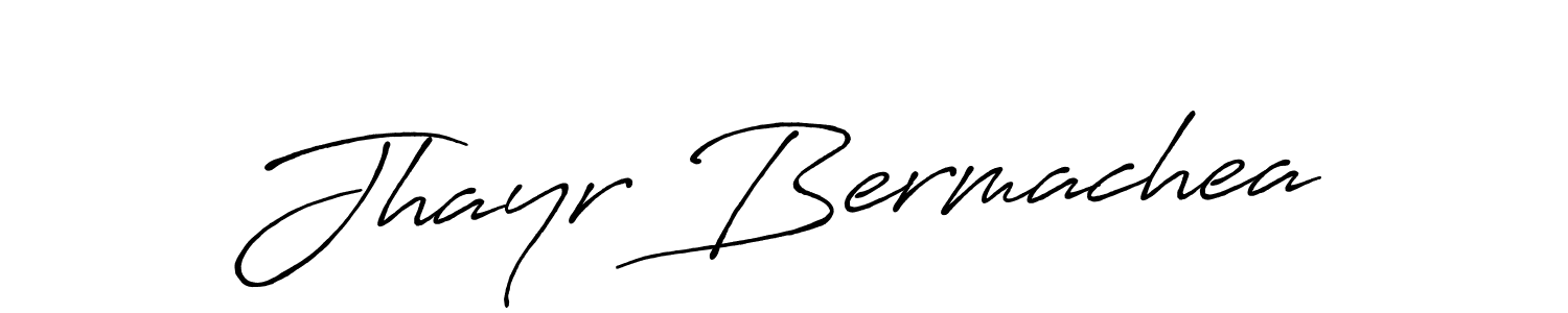 Create a beautiful signature design for name Jhayr Bermachea. With this signature (Antro_Vectra_Bolder) fonts, you can make a handwritten signature for free. Jhayr Bermachea signature style 7 images and pictures png