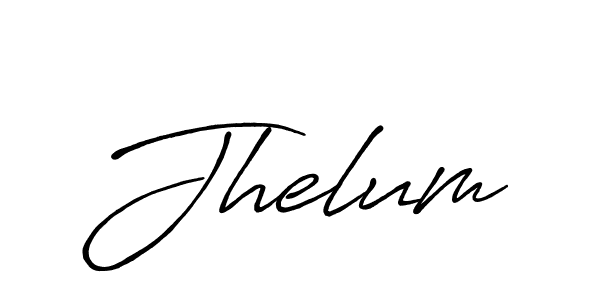 Jhelum stylish signature style. Best Handwritten Sign (Antro_Vectra_Bolder) for my name. Handwritten Signature Collection Ideas for my name Jhelum. Jhelum signature style 7 images and pictures png
