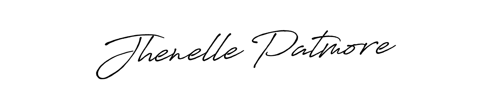 Make a beautiful signature design for name Jhenelle Patmore. With this signature (Antro_Vectra_Bolder) style, you can create a handwritten signature for free. Jhenelle Patmore signature style 7 images and pictures png