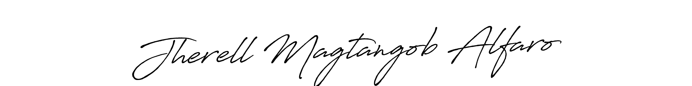 if you are searching for the best signature style for your name Jherell Magtangob Alfaro. so please give up your signature search. here we have designed multiple signature styles  using Antro_Vectra_Bolder. Jherell Magtangob Alfaro signature style 7 images and pictures png