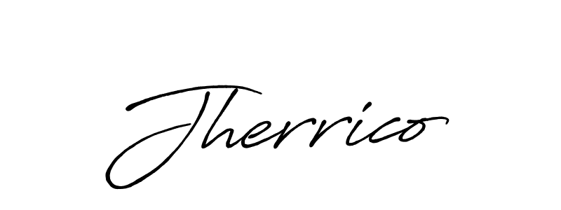 Similarly Antro_Vectra_Bolder is the best handwritten signature design. Signature creator online .You can use it as an online autograph creator for name Jherrico. Jherrico signature style 7 images and pictures png