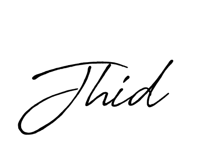 Design your own signature with our free online signature maker. With this signature software, you can create a handwritten (Antro_Vectra_Bolder) signature for name Jhid. Jhid signature style 7 images and pictures png