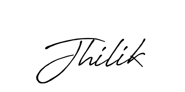 Also we have Jhilik name is the best signature style. Create professional handwritten signature collection using Antro_Vectra_Bolder autograph style. Jhilik signature style 7 images and pictures png