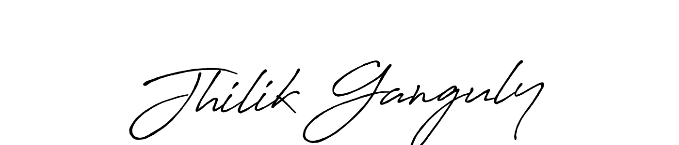 Use a signature maker to create a handwritten signature online. With this signature software, you can design (Antro_Vectra_Bolder) your own signature for name Jhilik Ganguly. Jhilik Ganguly signature style 7 images and pictures png
