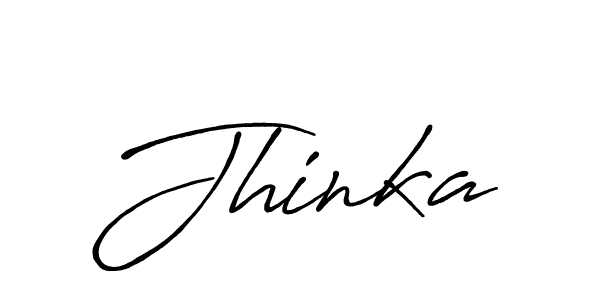 Create a beautiful signature design for name Jhinka. With this signature (Antro_Vectra_Bolder) fonts, you can make a handwritten signature for free. Jhinka signature style 7 images and pictures png