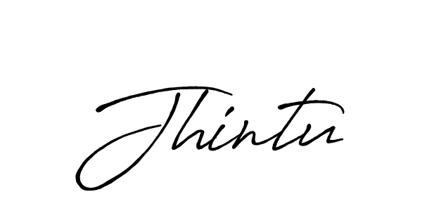 Also You can easily find your signature by using the search form. We will create Jhintu name handwritten signature images for you free of cost using Antro_Vectra_Bolder sign style. Jhintu signature style 7 images and pictures png