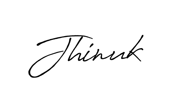 Create a beautiful signature design for name Jhinuk. With this signature (Antro_Vectra_Bolder) fonts, you can make a handwritten signature for free. Jhinuk signature style 7 images and pictures png