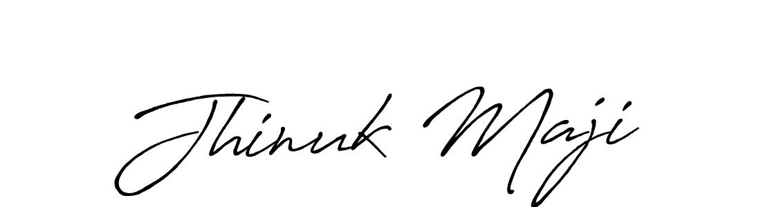 Design your own signature with our free online signature maker. With this signature software, you can create a handwritten (Antro_Vectra_Bolder) signature for name Jhinuk Maji. Jhinuk Maji signature style 7 images and pictures png