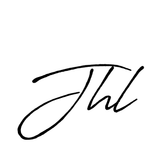 Design your own signature with our free online signature maker. With this signature software, you can create a handwritten (Antro_Vectra_Bolder) signature for name Jhl. Jhl signature style 7 images and pictures png