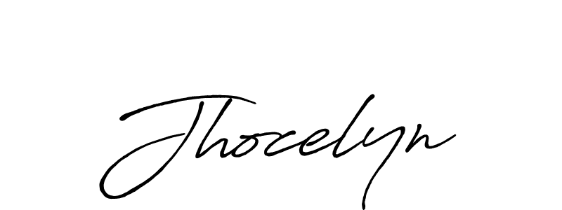 Jhocelyn stylish signature style. Best Handwritten Sign (Antro_Vectra_Bolder) for my name. Handwritten Signature Collection Ideas for my name Jhocelyn. Jhocelyn signature style 7 images and pictures png