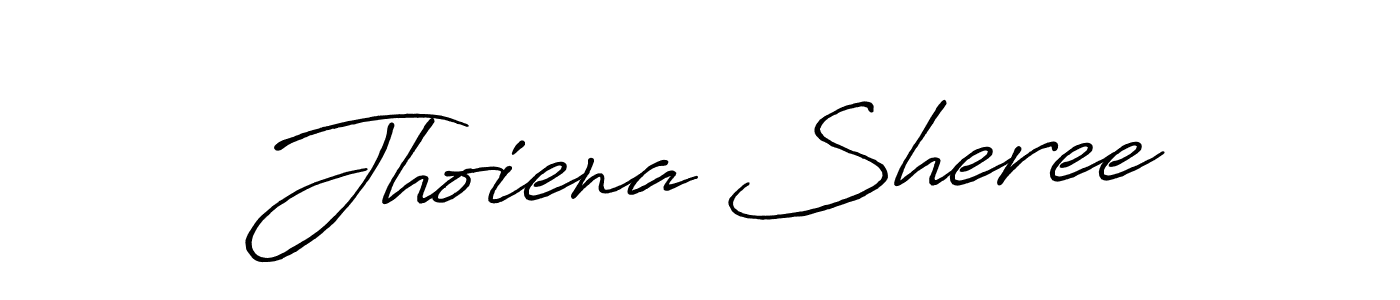 Jhoiena Sheree stylish signature style. Best Handwritten Sign (Antro_Vectra_Bolder) for my name. Handwritten Signature Collection Ideas for my name Jhoiena Sheree. Jhoiena Sheree signature style 7 images and pictures png