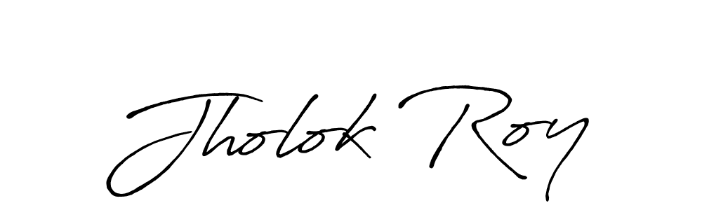 Also You can easily find your signature by using the search form. We will create Jholok Roy name handwritten signature images for you free of cost using Antro_Vectra_Bolder sign style. Jholok Roy signature style 7 images and pictures png