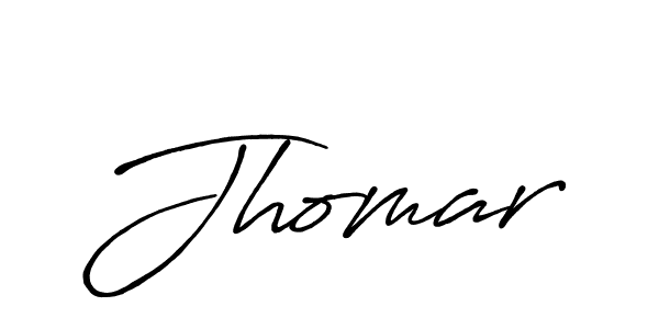 Design your own signature with our free online signature maker. With this signature software, you can create a handwritten (Antro_Vectra_Bolder) signature for name Jhomar. Jhomar signature style 7 images and pictures png