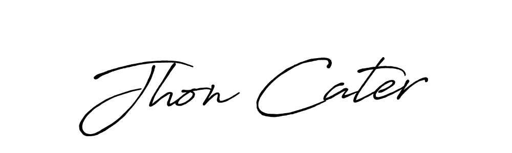 Also You can easily find your signature by using the search form. We will create Jhon Cater name handwritten signature images for you free of cost using Antro_Vectra_Bolder sign style. Jhon Cater signature style 7 images and pictures png