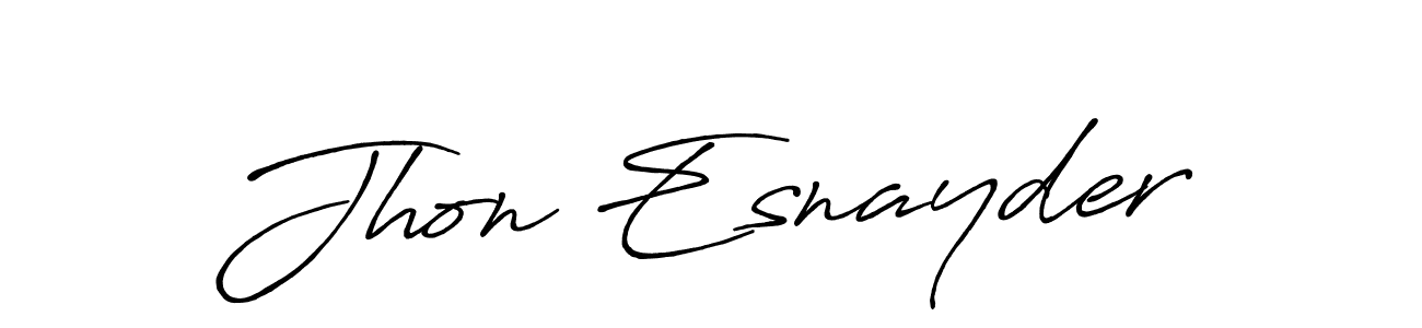 Make a short Jhon Esnayder signature style. Manage your documents anywhere anytime using Antro_Vectra_Bolder. Create and add eSignatures, submit forms, share and send files easily. Jhon Esnayder signature style 7 images and pictures png