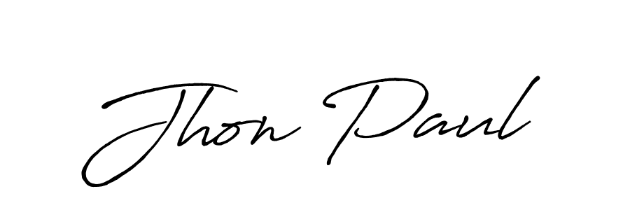 It looks lik you need a new signature style for name Jhon Paul. Design unique handwritten (Antro_Vectra_Bolder) signature with our free signature maker in just a few clicks. Jhon Paul signature style 7 images and pictures png