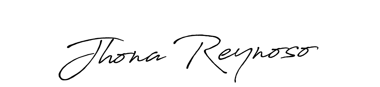 Jhona Reynoso stylish signature style. Best Handwritten Sign (Antro_Vectra_Bolder) for my name. Handwritten Signature Collection Ideas for my name Jhona Reynoso. Jhona Reynoso signature style 7 images and pictures png