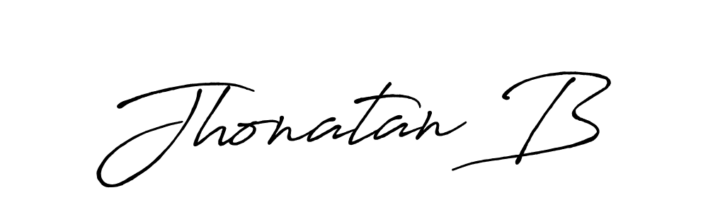 Design your own signature with our free online signature maker. With this signature software, you can create a handwritten (Antro_Vectra_Bolder) signature for name Jhonatan B. Jhonatan B signature style 7 images and pictures png
