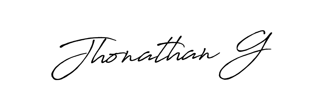 Make a beautiful signature design for name Jhonathan G. Use this online signature maker to create a handwritten signature for free. Jhonathan G signature style 7 images and pictures png