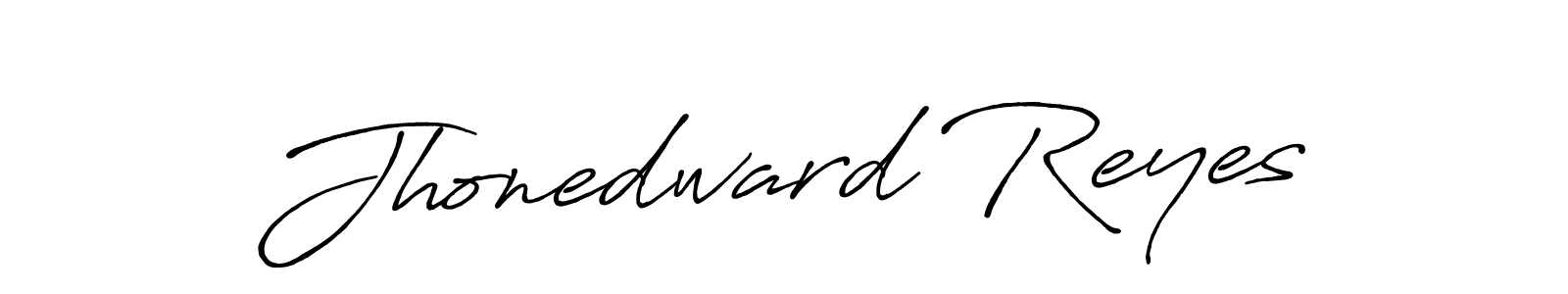 Jhonedward Reyes stylish signature style. Best Handwritten Sign (Antro_Vectra_Bolder) for my name. Handwritten Signature Collection Ideas for my name Jhonedward Reyes. Jhonedward Reyes signature style 7 images and pictures png