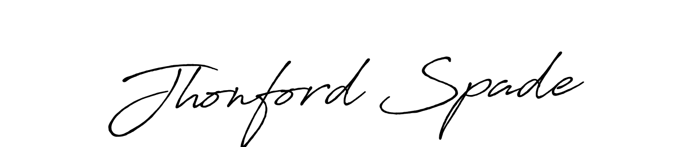 Create a beautiful signature design for name Jhonford Spade. With this signature (Antro_Vectra_Bolder) fonts, you can make a handwritten signature for free. Jhonford Spade signature style 7 images and pictures png