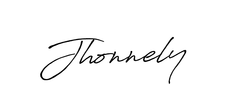 Design your own signature with our free online signature maker. With this signature software, you can create a handwritten (Antro_Vectra_Bolder) signature for name Jhonnely. Jhonnely signature style 7 images and pictures png