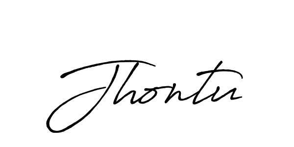 How to make Jhontu signature? Antro_Vectra_Bolder is a professional autograph style. Create handwritten signature for Jhontu name. Jhontu signature style 7 images and pictures png