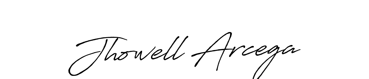 Create a beautiful signature design for name Jhowell Arcega. With this signature (Antro_Vectra_Bolder) fonts, you can make a handwritten signature for free. Jhowell Arcega signature style 7 images and pictures png