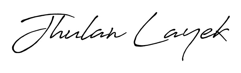 Stand out with a creative autograph for Jhulan Layek. The Antro_Vectra_Bolder styling blends modern aesthetics with classic signature flourishes. Jhulan Layek signature style 7 images and pictures png