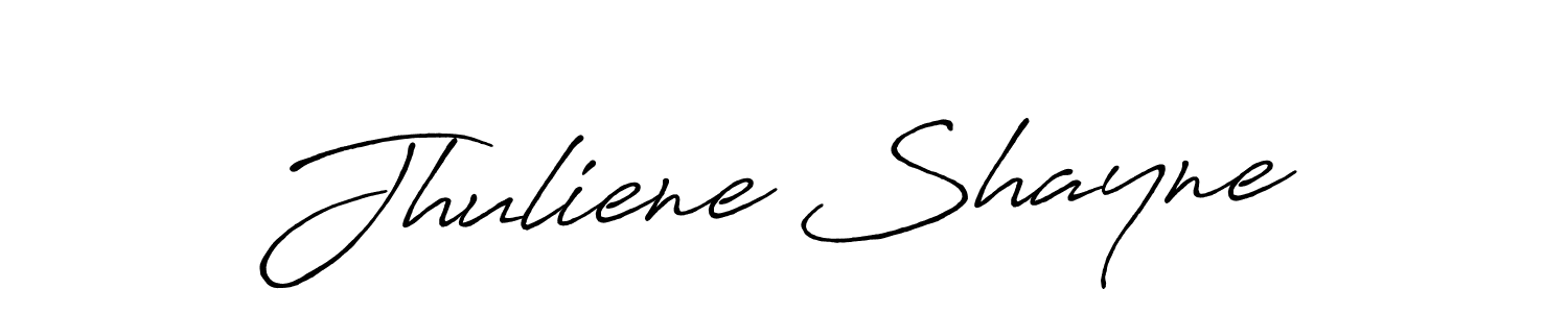Use a signature maker to create a handwritten signature online. With this signature software, you can design (Antro_Vectra_Bolder) your own signature for name Jhuliene Shayne. Jhuliene Shayne signature style 7 images and pictures png