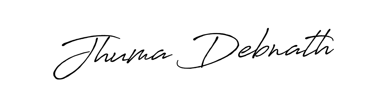 Antro_Vectra_Bolder is a professional signature style that is perfect for those who want to add a touch of class to their signature. It is also a great choice for those who want to make their signature more unique. Get Jhuma Debnath name to fancy signature for free. Jhuma Debnath signature style 7 images and pictures png